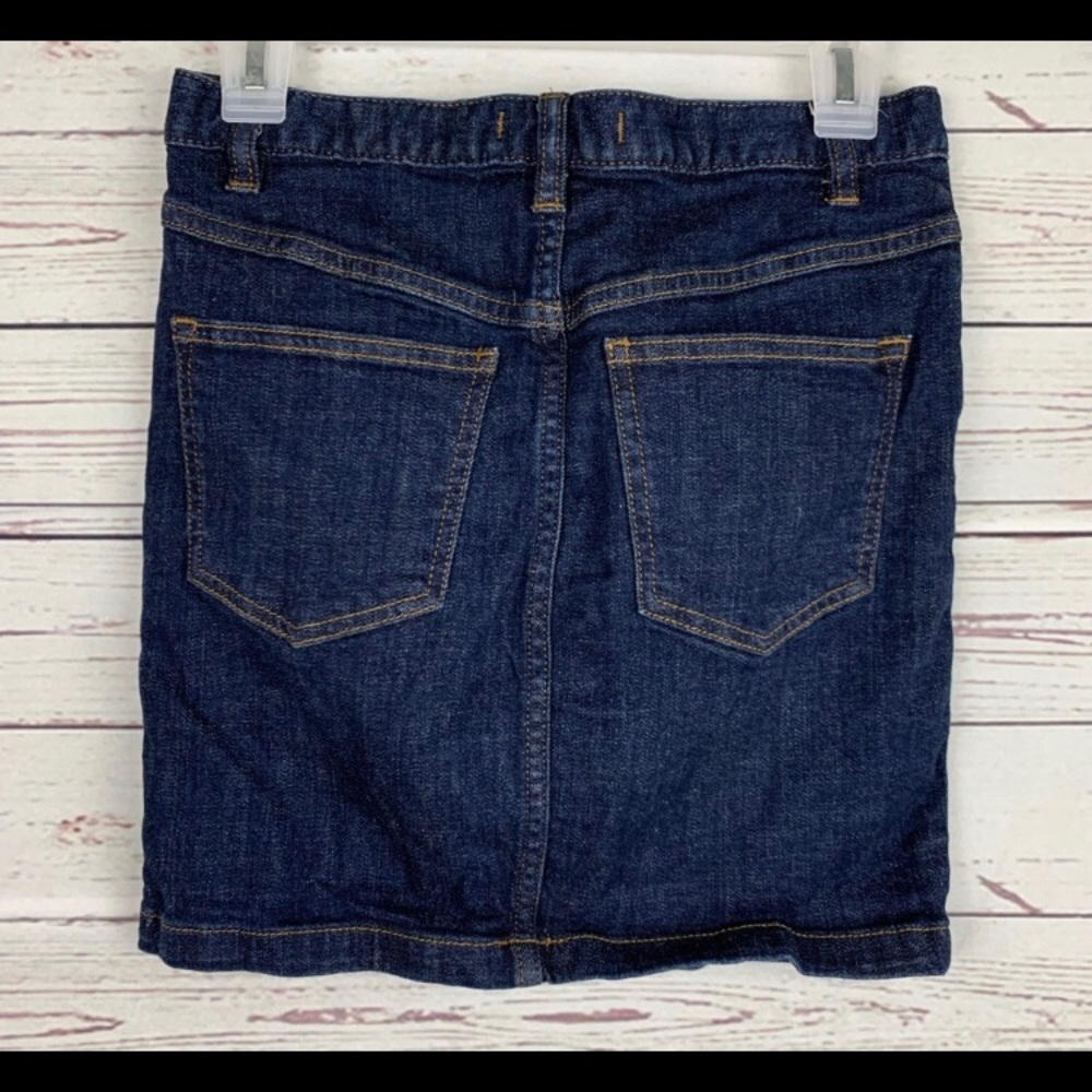 Free People dark wash denim skirt - Picture 3 of 5